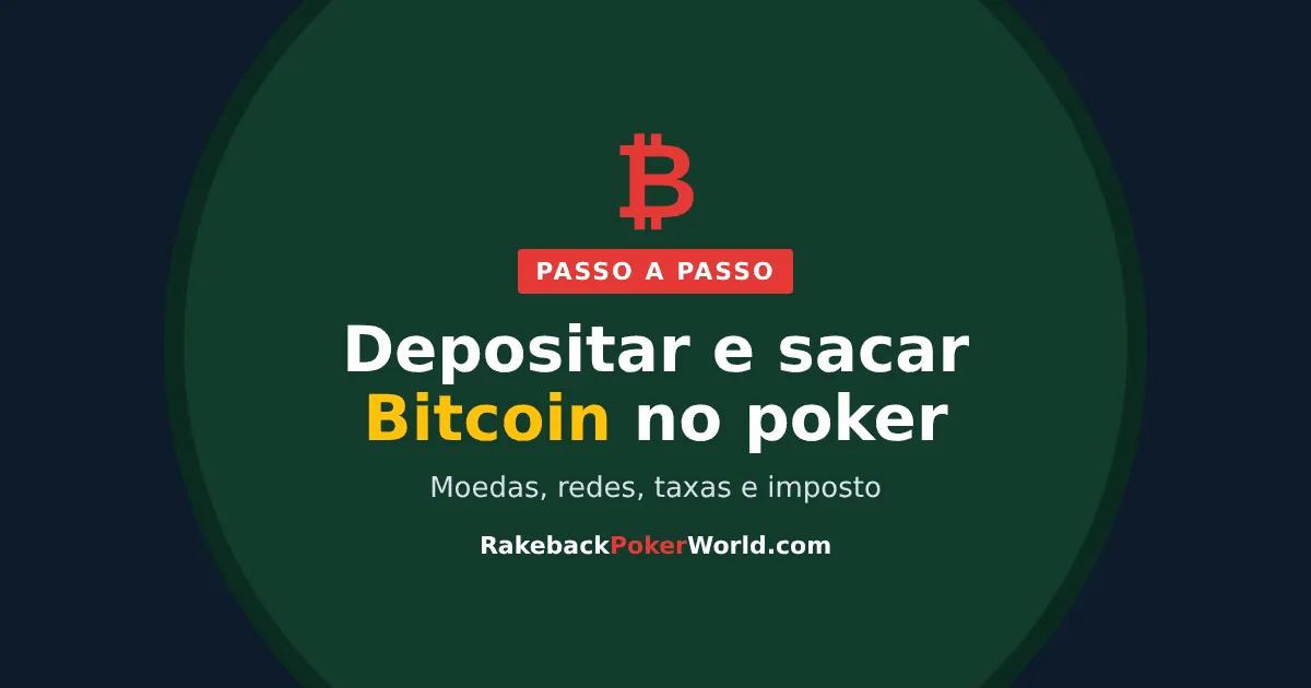 Capa: Como depositar e sacar Bitcoin no poker online