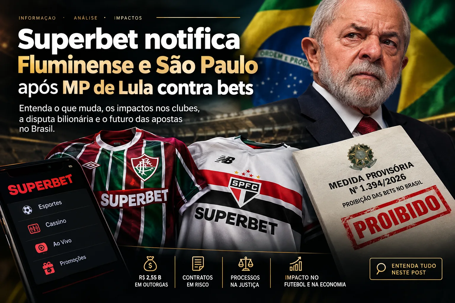 Capa: Superbet Fluminense e São Paulo