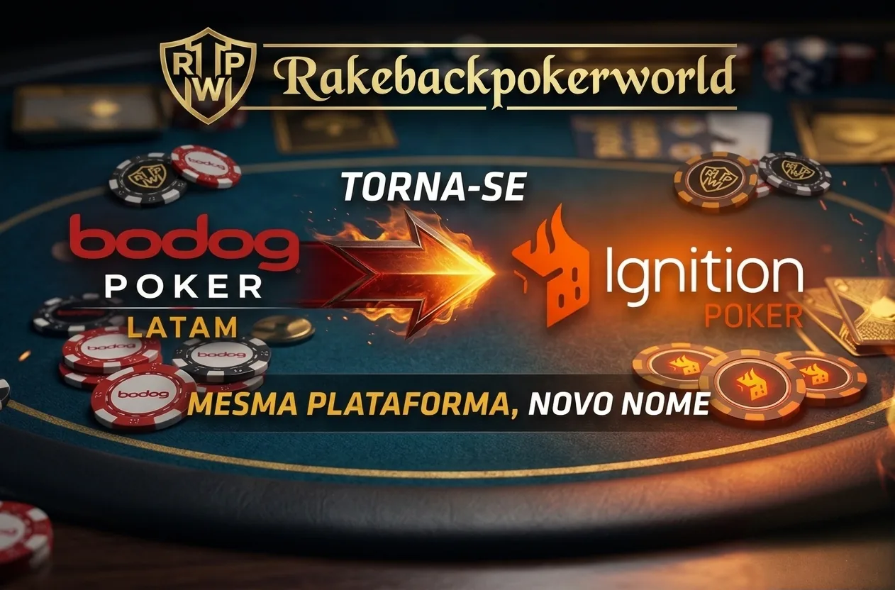 Capa: Bodog Poker agora é Ignition Poker LATAM